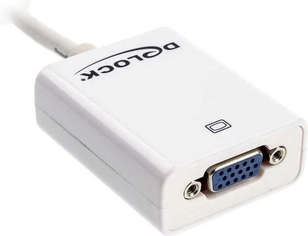 Delock Adapteris Displayport 1.2 vyriškas > VGA moteriškas baltas