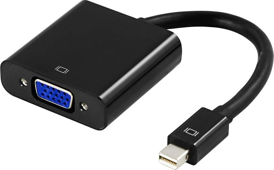 Juodas mini DisplayPort į VGA adapteris