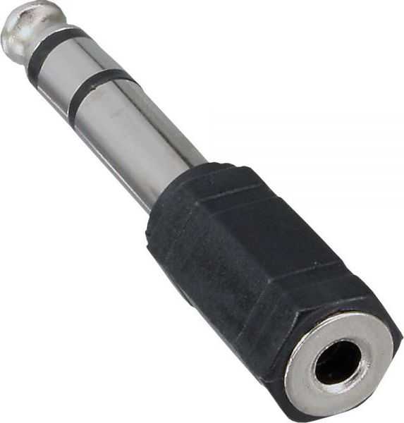 InLine garso adapteris, 6,3 mm lizdo kištukas iki 3,5 mm lizdo (stereo) - juodas