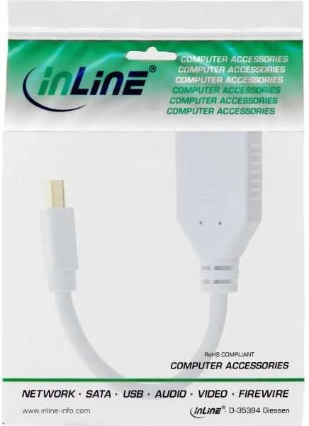 Adapteris AV InLine DisplayPort Mini – DisplayPort balta (17150W)