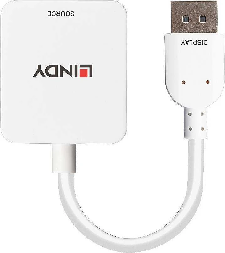 Adapteris - LINDY HDMI 18G į DisplayPort 1.2 Konverteris, 3840x2160@60Hz, Baltas