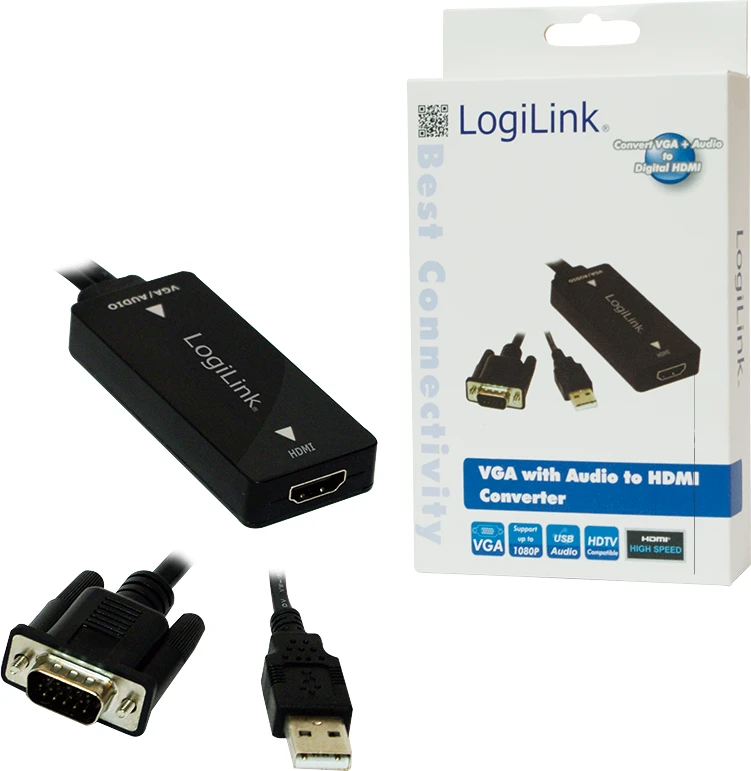 LOGILINK CV0060 LOGILINK - VGA su garso ir HDMI keitikliu
