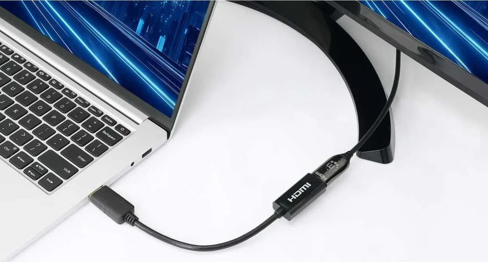 Manhattan Ekranas port Adapteris, Active DP-Male/HDMI-Female, 4K@60Hz, Juodas, 153713