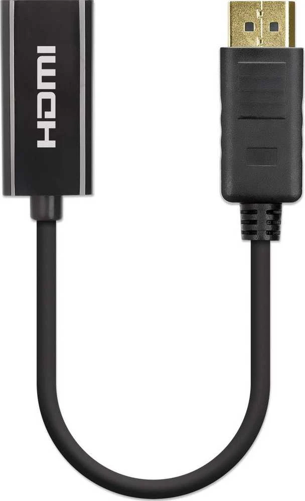 Manhattan Ekranas port Adapteris, Active DP-Male/HDMI-Female, 4K@60Hz, Juodas, 153713