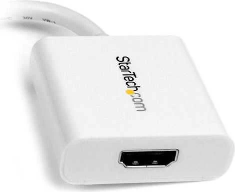 StarTech MDP2HDW miniDisplayPort adapteris 1x miniDP 1.2 vyriškas iki 1x HDMI 1.4 A moteriškas, baltas