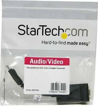 Adapteris AV StarTech DisplayPort – D-Sub (VGA) juodas (DP2VGA)