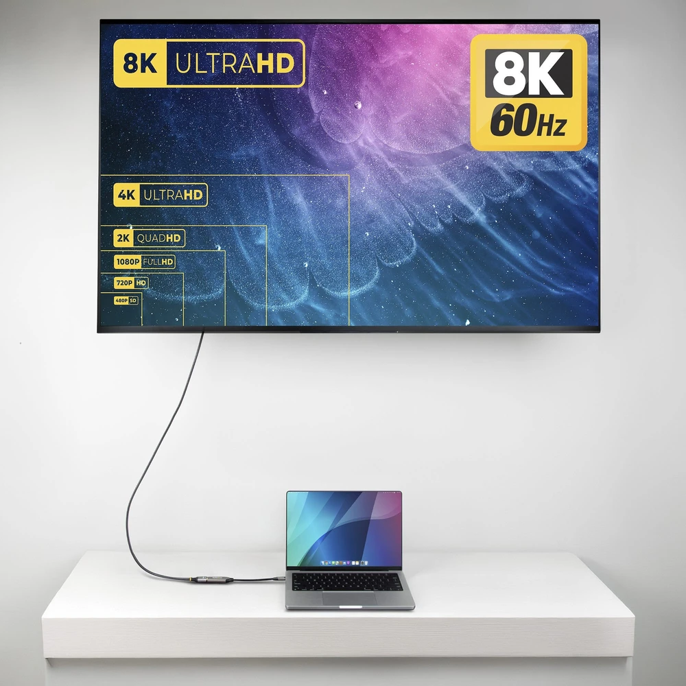AV adapteris StarTech STARTECH.COM USB-C į HDMI adapteris 8K 60Hz ir 4K 120Hz „Thunderbolt“ ir USB4 suderinamas USBC į HDMI 2.1 keitiklis USB-C Videoadapt