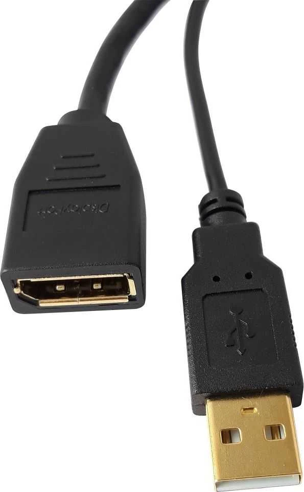 Adapteris AV Techly HDMI - DisplayPort + USB-A juoda (ICOC HDMI-DP12A)