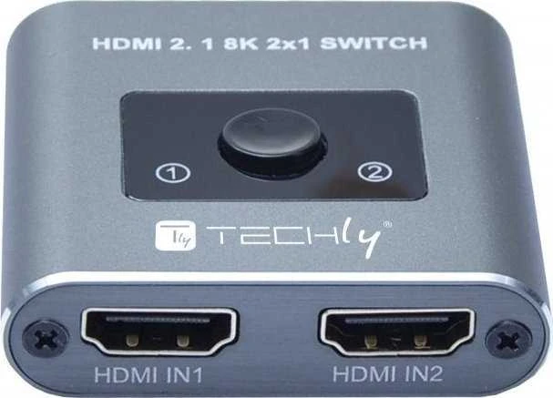 TECHLY 2x1 HDMI 2.1 8K jungiklis