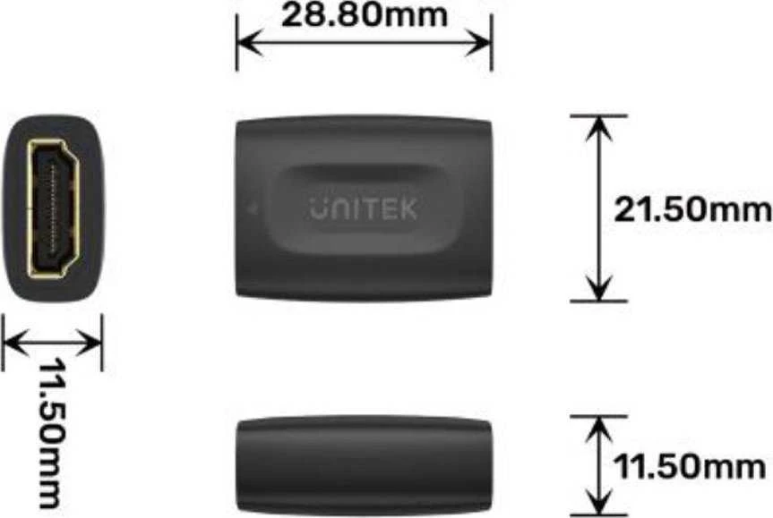 JUNGIAMASIS ELEMENTAS A1013BK HDMI / HDMI UNITEK