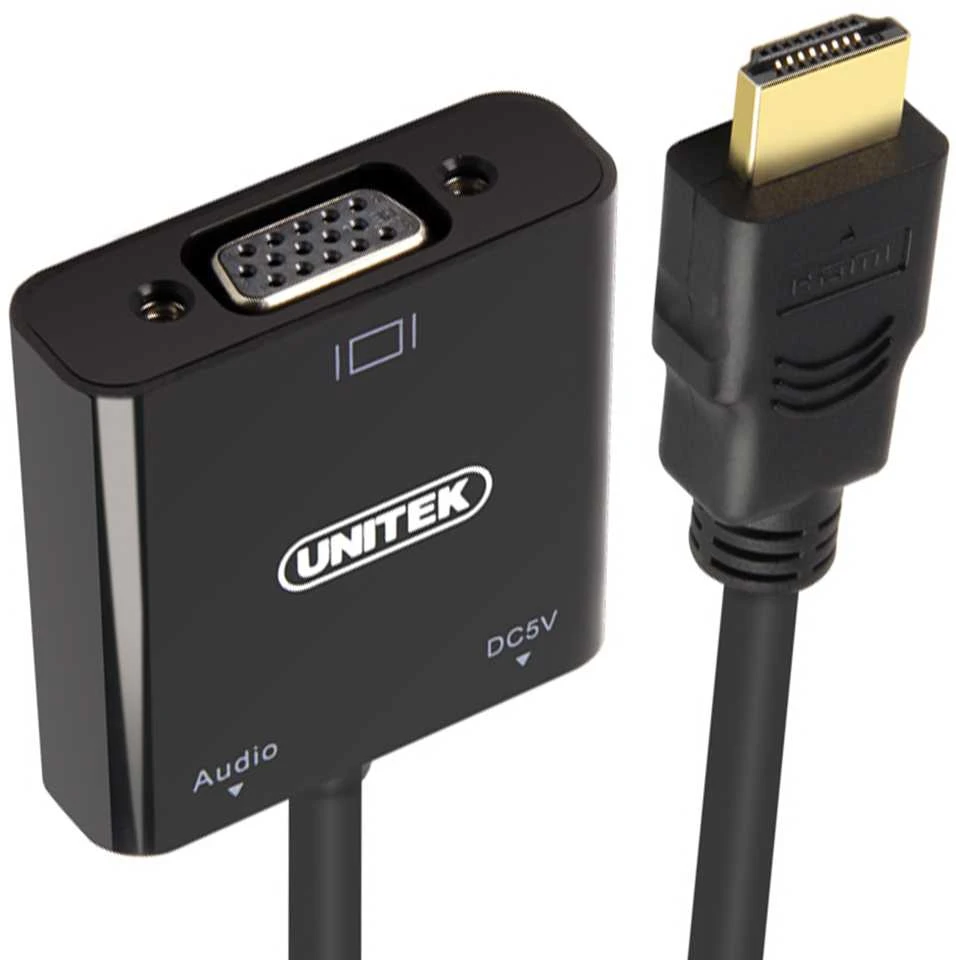 UNITEK Y-6355 Unitek Adapteris mini/mikro HDMI prie VGA + garso, Y-6355