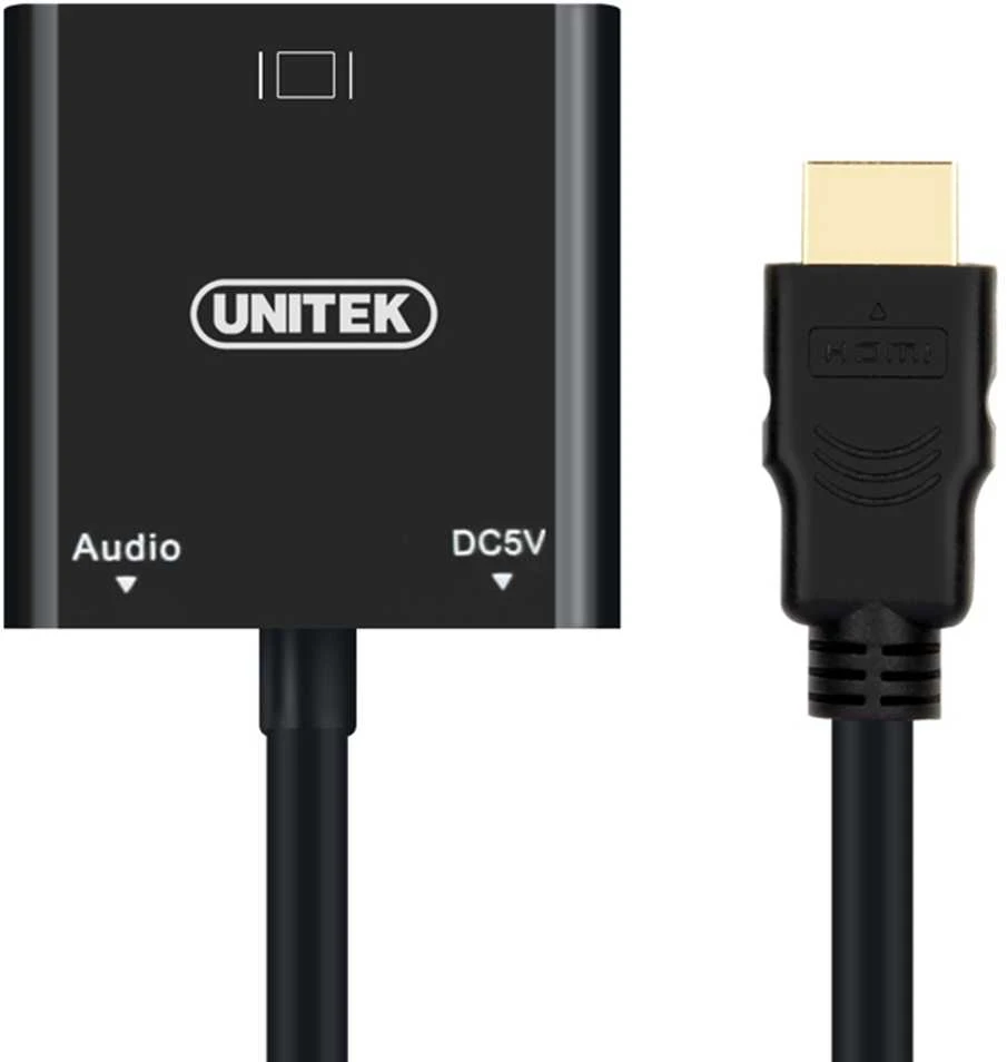UNITEK Y-6355 Unitek Adapteris mini/mikro HDMI prie VGA + garso, Y-6355