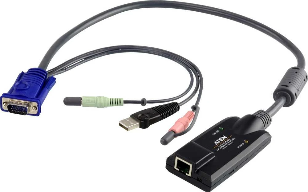 AV signalo perdavimo sistema Aten USB 2.0 Virtual Media CPU modulis, 50 metrų, ALTUSEN KA7176