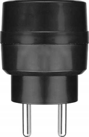 Elektros skirstytuvas - 2 lizdai su įžeminimu - juodas - DPM P902B