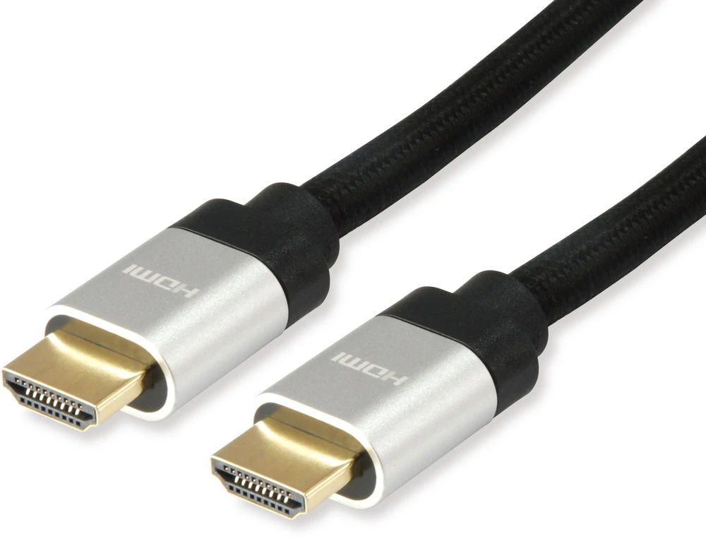 HDMI 2.1 laidas su metalinėmis jungtimis