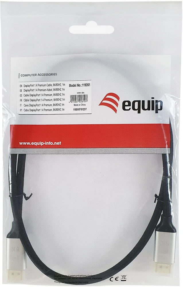 Equip 119266 „DisplayPort“ kabelis 10 m Juoda