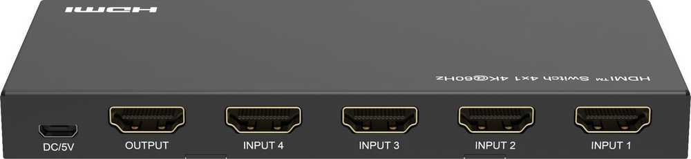 AV signalo perdavimo sistema MicroConnect „Microconnect MC-HDMISWITCH0401-4K“ vaizdo jungiklis