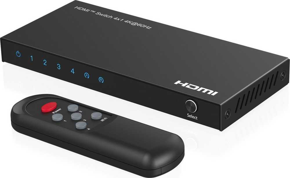 AV signalo perdavimo sistema MicroConnect „Microconnect MC-HDMISWITCH0401-4K“ vaizdo jungiklis