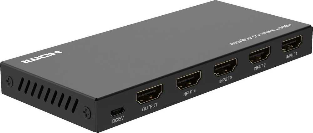AV signalo perdavimo sistema MicroConnect „Microconnect MC-HDMISWITCH0401-4K“ vaizdo jungiklis