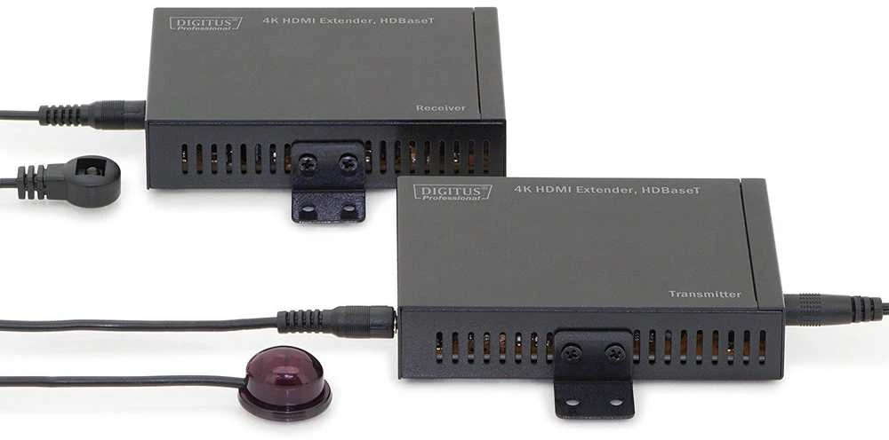 Assmann Electronic DIGITUS 4K HDMI prailginimo rinkinys HDBaseT 70 m per tinklo kabelį Cat 5E 6 7 UHD 4K2K/30 Hz