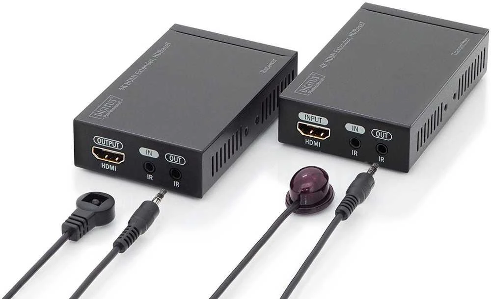 Assmann Electronic DIGITUS 4K HDMI prailginimo rinkinys HDBaseT 70 m per tinklo kabelį Cat 5E 6 7 UHD 4K2K/30 Hz