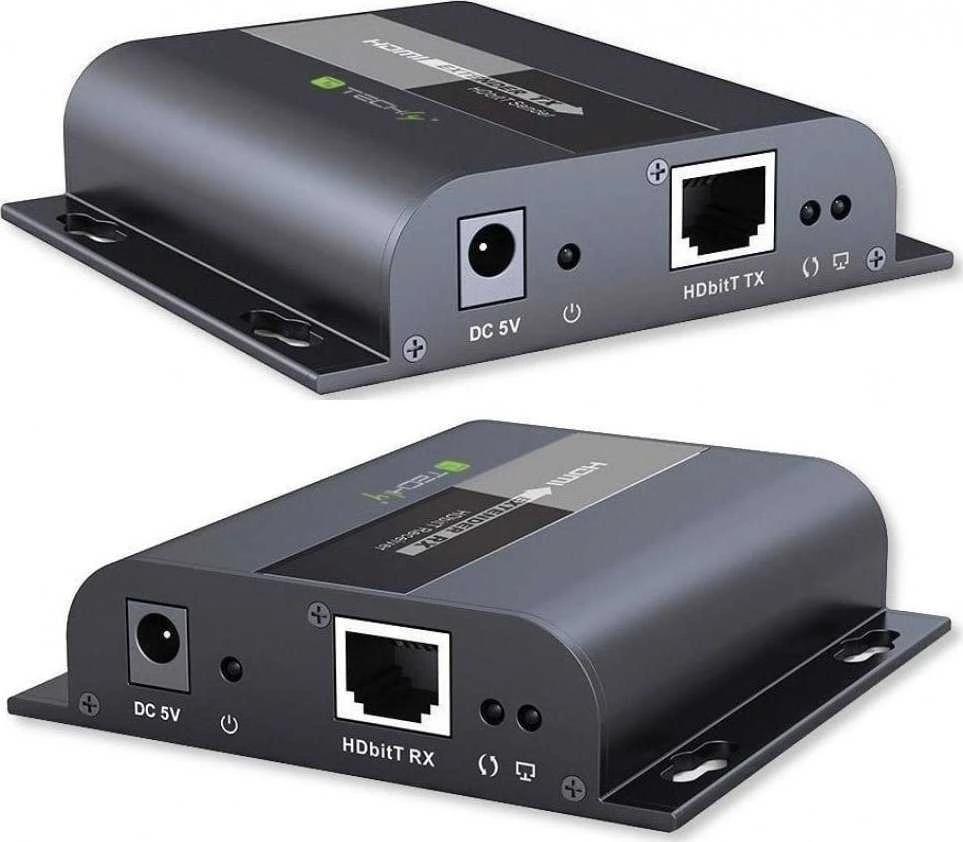 Techly 361865 imtuvas HDMI ilgintuvui 1080p 60Hz HDBitT iki 120m per Cat6 vytos poros, IR