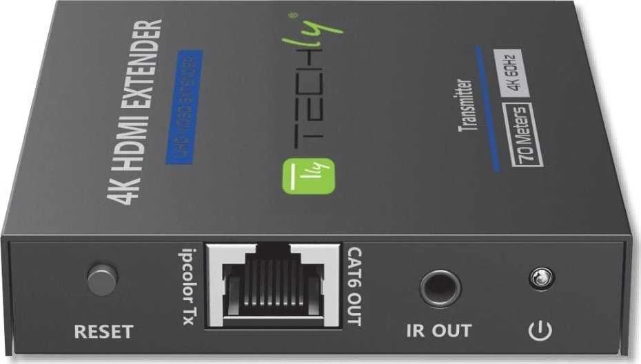 TECHLY 4K 60 Hz HDMI ilgintuvas iki 70 metrų per Cat.6/6A/7 kabelį