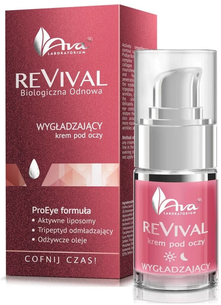 Ava Laboratorium ReVival glotninamasis paakių kremas 15ml