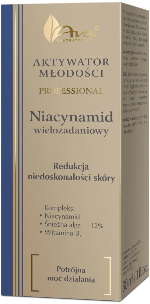 Ava Laboratorium Aktywator Młodości niacynamid wielozadaniowy 30ml