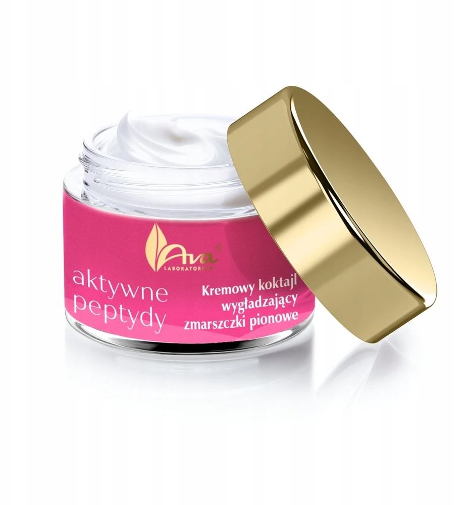 Ava Laboratorium Aktyviųjų peptidų kreminis kokteilis, lyginantis vertikalias raukšles, 50 ml