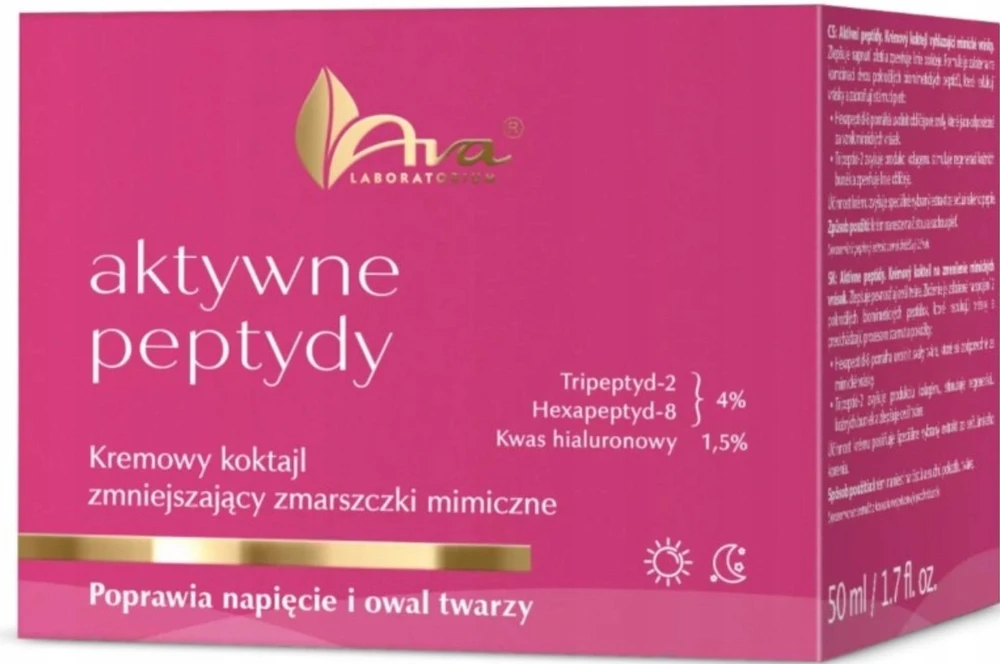 Ava Laboratorium Aktyviųjų peptidų stangrinamoji ir skaistinančioji kaukė 50 ml