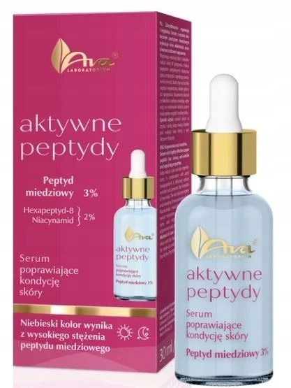 Ava Laboratorium Aktyviųjų peptidų serumas, gerinantis odos būklę, 30 ml