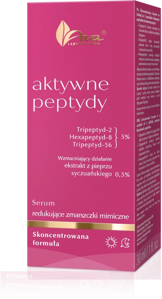 Ava Laboratorium Aktyviųjų peptidų serumas, mažinantis veido raukšles, 30 ml