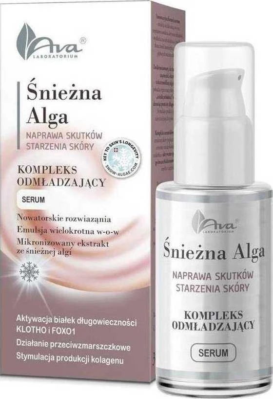 Ava Laboratorium Snow Alga jauninantis kompleksas – serumas 30ml