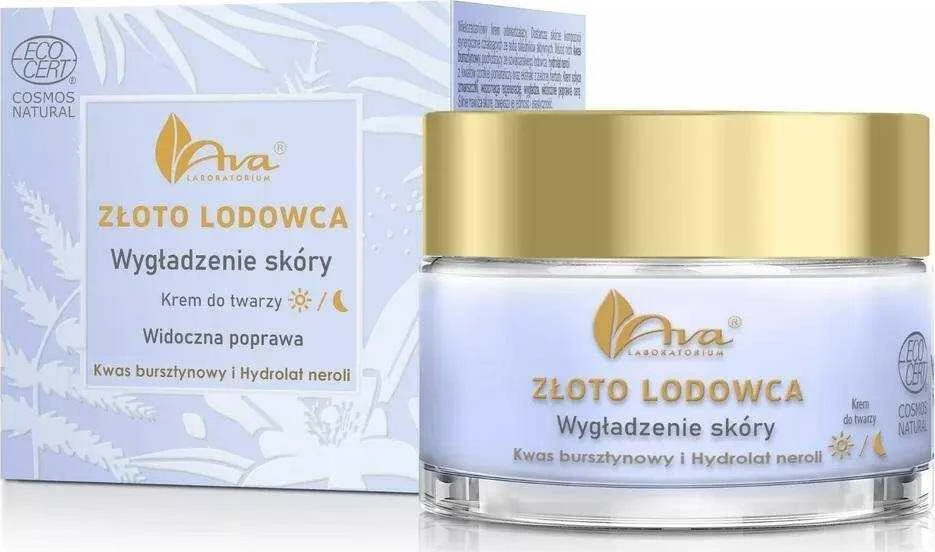 Ava Laboratorium Ava Glacier Gold – veido kremas – odos lyginimas dienai / nakčiai, Glacier Gold, 50 ml