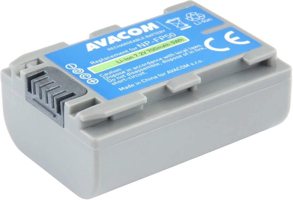 Akumuliatorius Avacom AVACOM baterie pro Sony NP-FP50 Li-Ion 7.2V 700mAh 5Wh