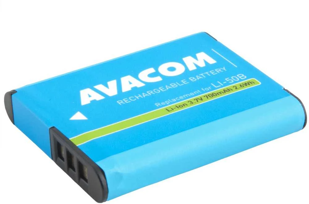 AVACOM pakaitinė baterija Olympus Li-50B ličio jonų 3.7V 700mAh 2.6Wh