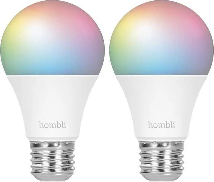 „Hombli“ – E27 išmanioji lemputė – spalvota ir reguliuojamos baltos spalvos – reklaminis rinkinys