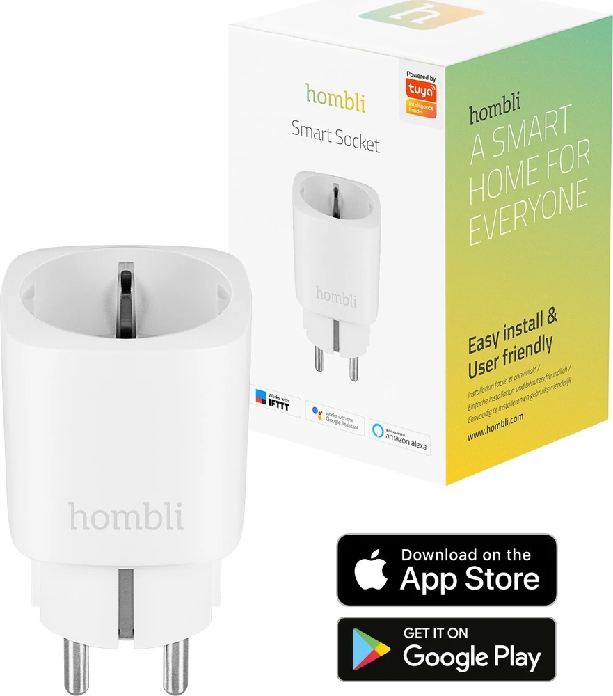Hombli Smart Plug lizdas EU baltas