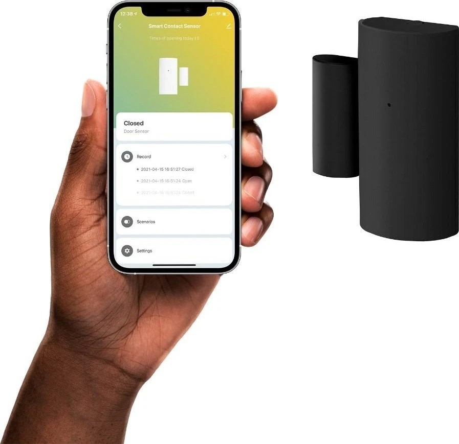 Avanca International BV Hombli smarter Bluetooth kontaktinis jutiklis juoda