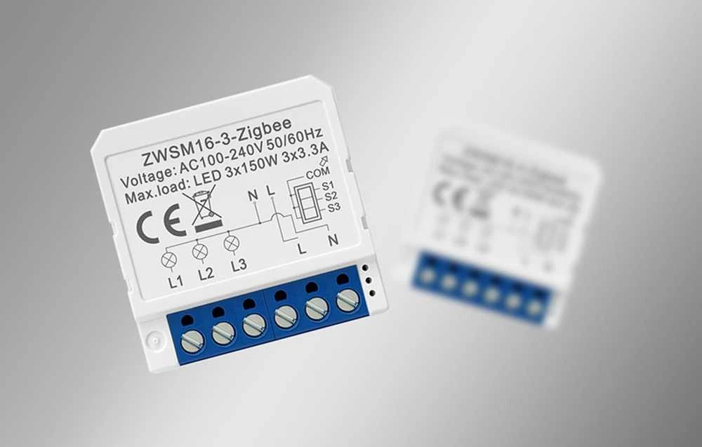 Išmanusis jungiklio modulis ZigBee Avatto ZWSM16-W3 TUYA