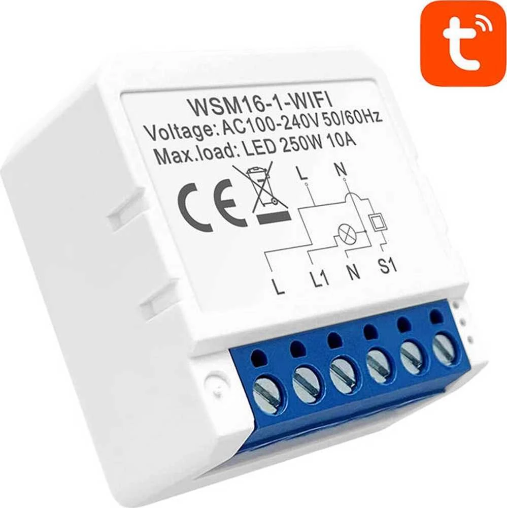 Smart Switch modulis WiFi Avatto WSM16-W1 TUYA