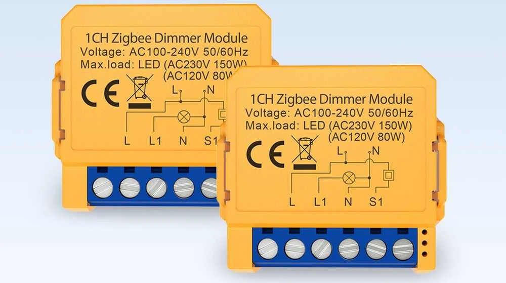 Išmanusis ZigBee nuleidimo jungiklis Avatto ZDMS16-2 TUYA