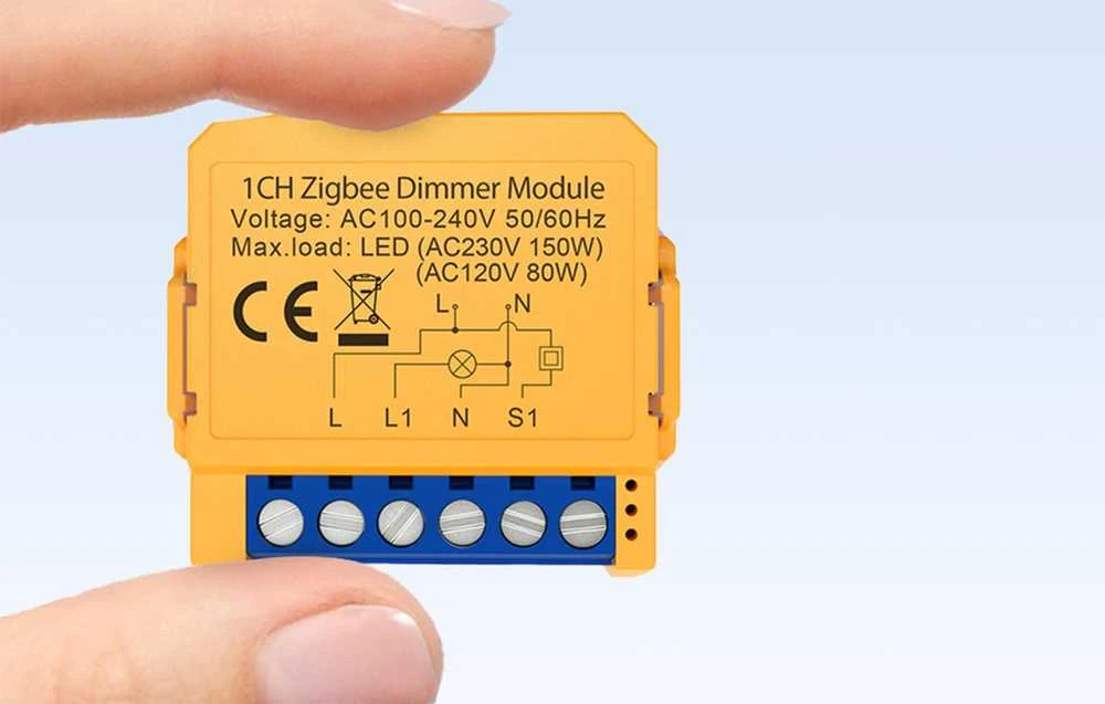 Išmanusis ZigBee nuleidimo jungiklis Avatto ZDMS16-2 TUYA