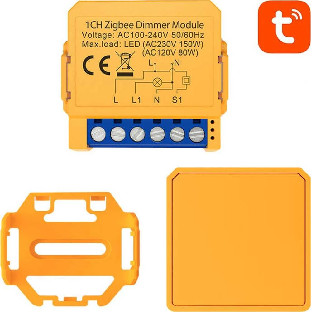 Išmanusis ZigBee nuleidimo jungiklis Avatto ZDMS16-2 TUYA