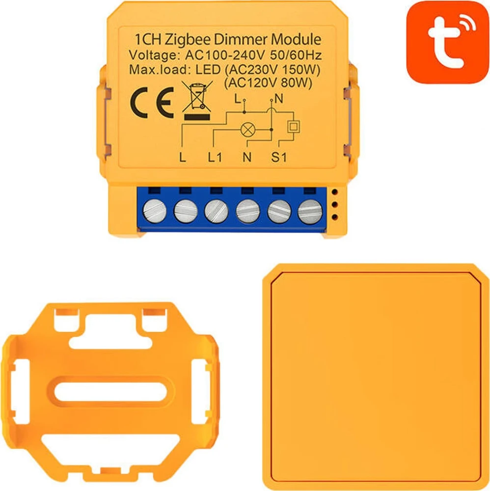 Išmanusis ZigBee nuleidimo jungiklis Avatto ZDMS16-1 TUYA