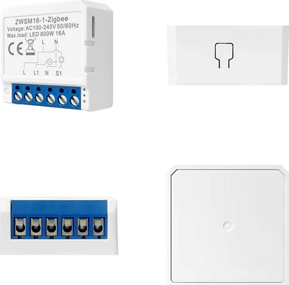 Išmaniojo jungiklio modulis ZigBee Avatto ZWSM16-W1 TUYA
