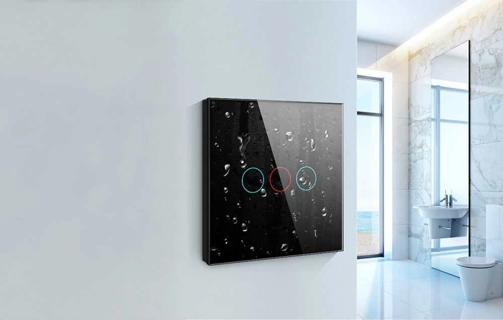 Išmanusis šviesos jungiklis WiFi Avatto TS02-EU-W3 3 Way TUYA (balta)