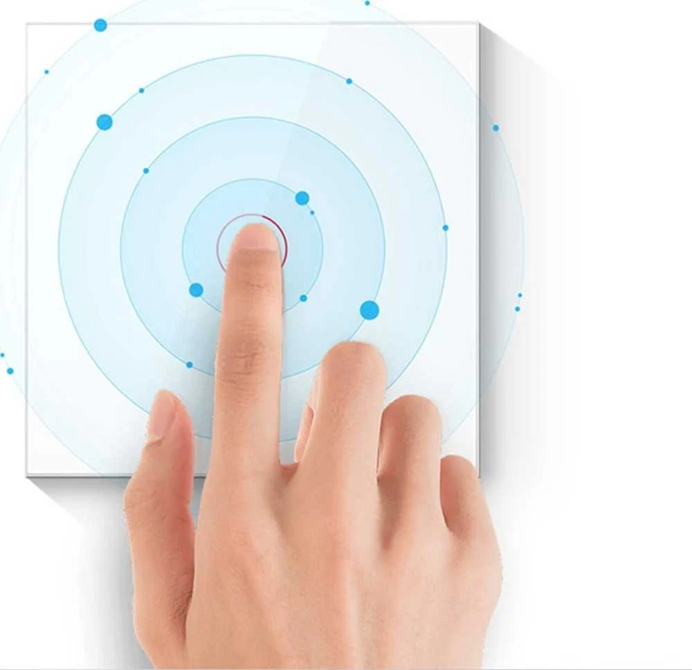 Išmanusis šviesos jungiklis WiFi Avatto TS02-EU-W3 3 Way TUYA (balta)