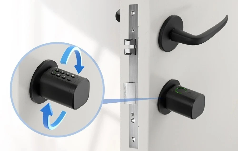 Avatto SDL-V1-B80 80mm digital lock cylinder Juodas